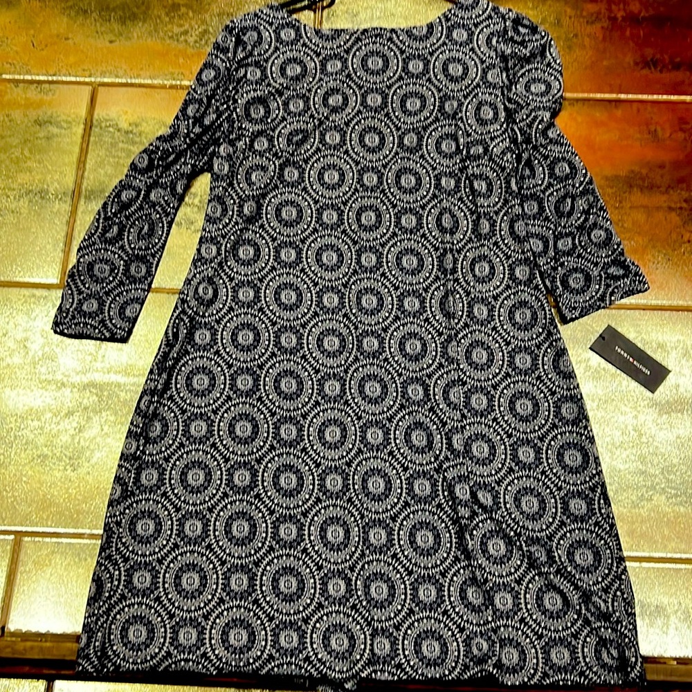 Tommy Hilfiger Navy Blue with Print Dress